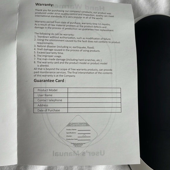 Chargable hand warmer - Picture 7 of 7